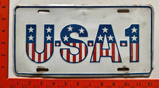 undated USA1 Chevrolet booster License Plate