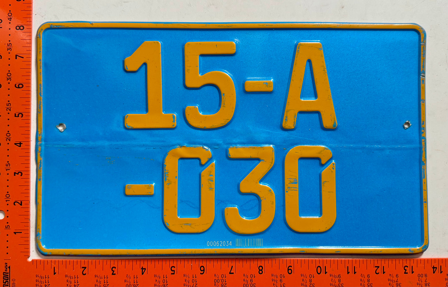 undated Bosnia #15-A-030 Diplomat License Plate