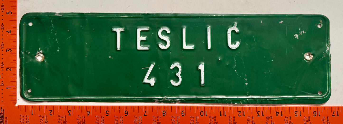 undated Bosnia #431 Agricultural Tractor License Plate