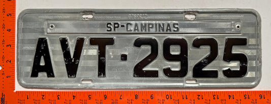 1990 base Brazil #AVT-2925 Passenger License Plate