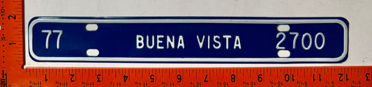 1977 Buena Vista, Virginia #2700 License Plate