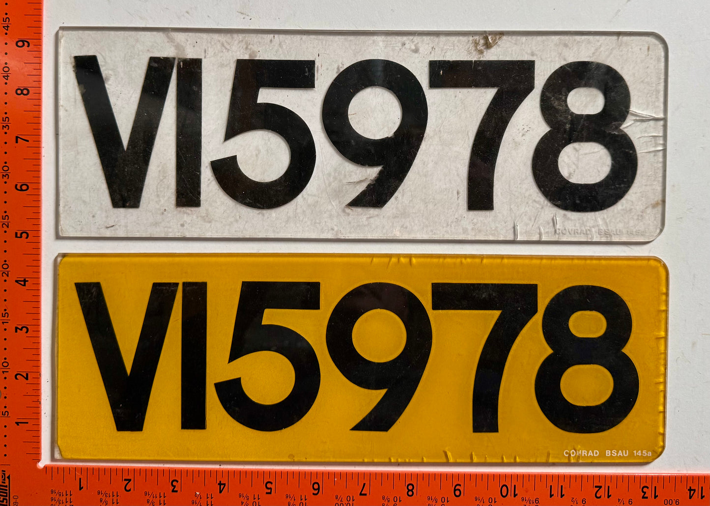 Undated British Virgin Islands #VI5978 Passenger License Plate Pair