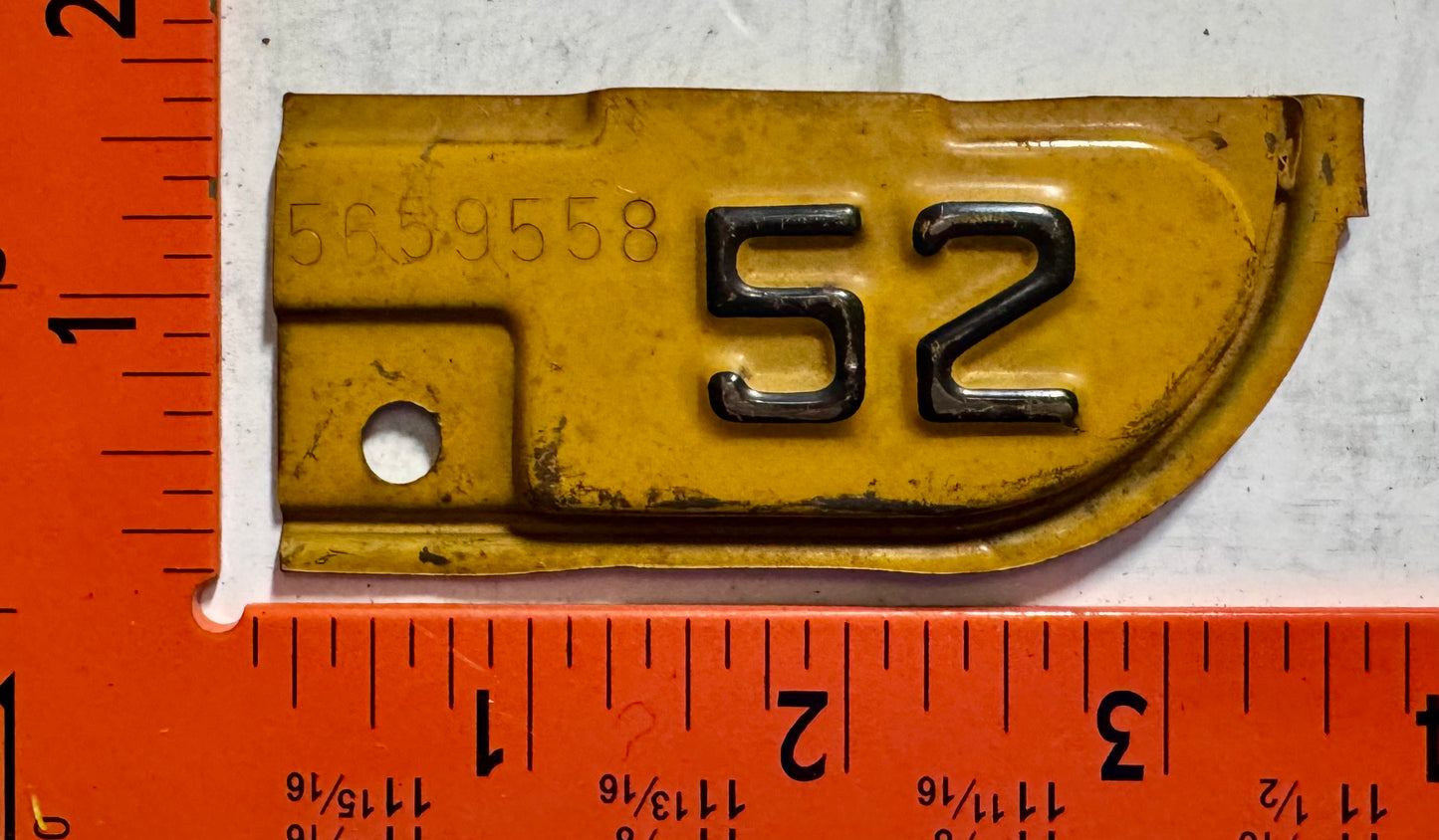 1952 California #5659558 Passenger License Plate Date Tab