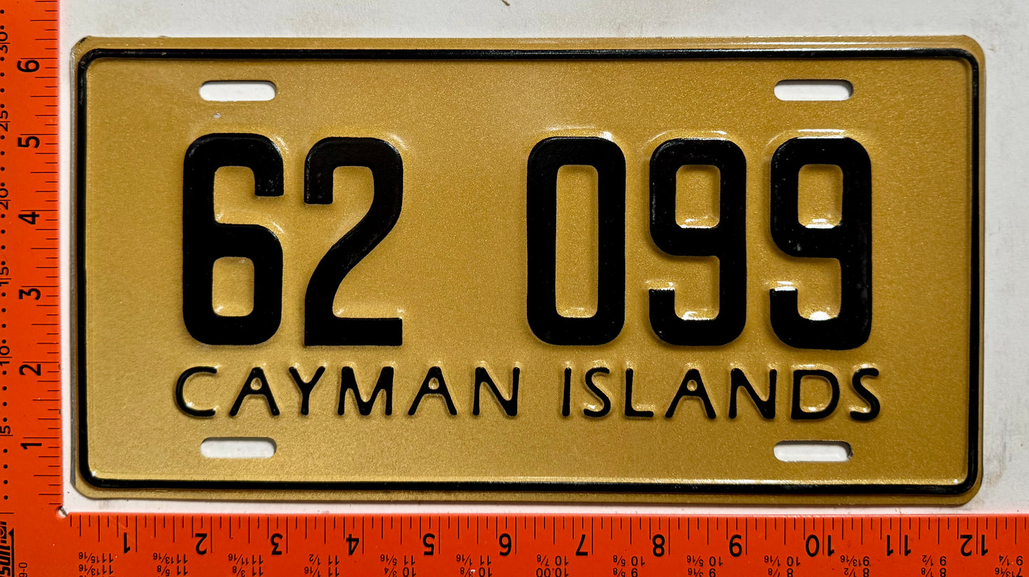1997 Cayman Islands #62 099 Passenger Error License Plate