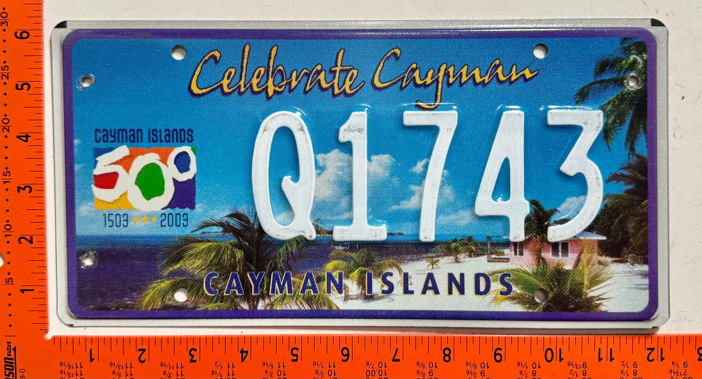 2003 Cayman Islands #Q1743 Passenger License Plate