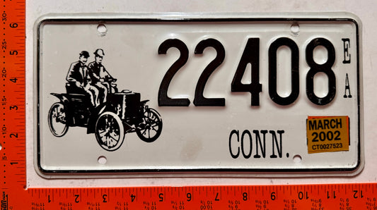 2002 Connecticut #22408EA Early American License Plate