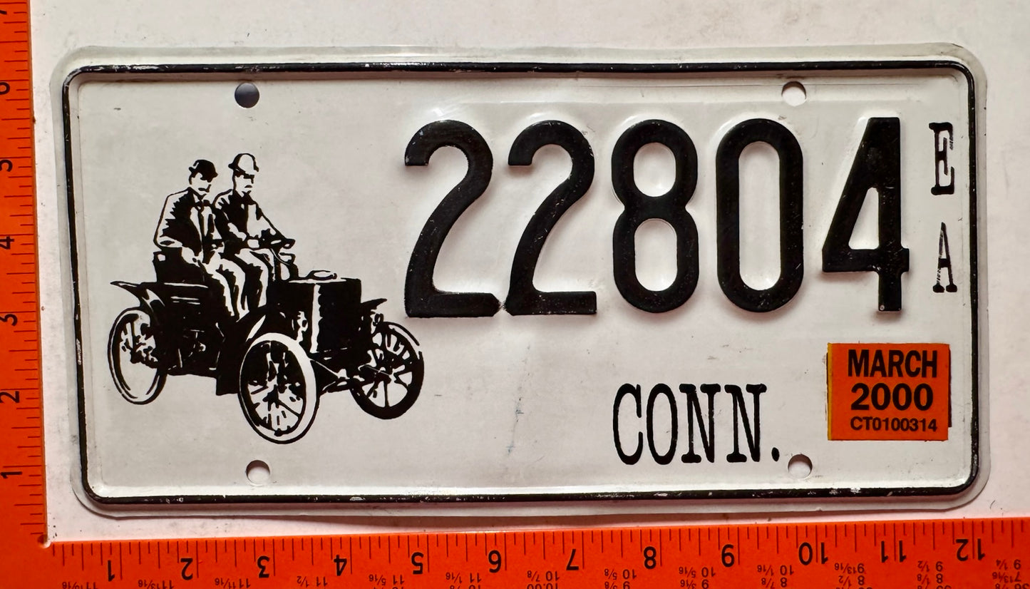 2000 Connecticut #22804EA Early American License Plate