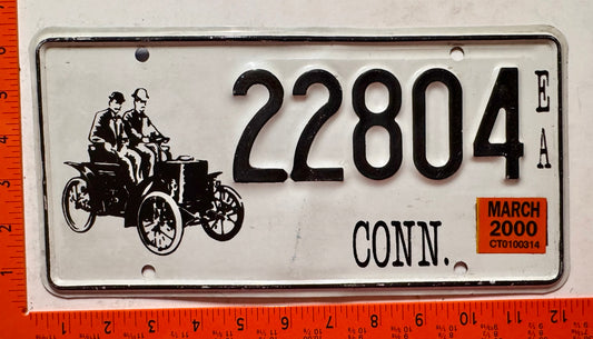 2000 Connecticut #22804EA Early American License Plate