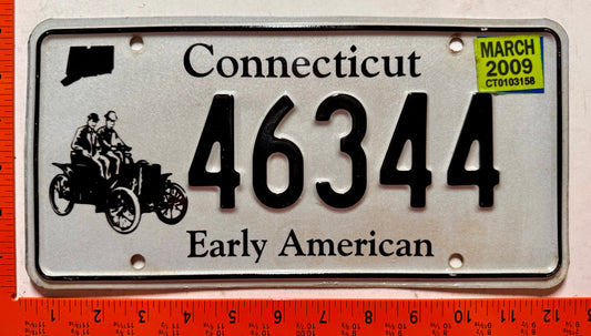 2009 Connecticut #46344 Early American License Plate