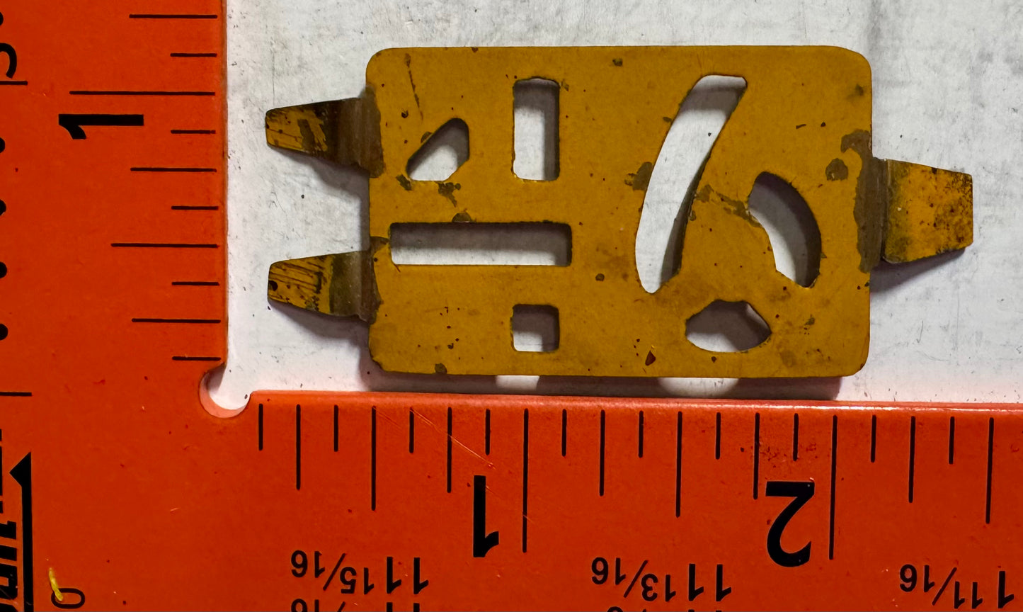 1946 Connecticut Commercial License Plate Date Tab