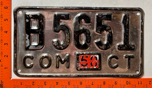 1950 Connecticut #B5651 Commercial License Plate