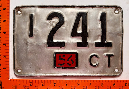 1956 Connecticut #I 241 Passenger License Plate