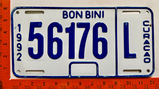 1992 Curacao #56176 L Passenger Error License Plate