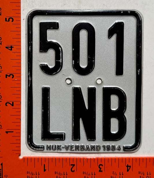 1984 Germany #501/LNB Moped License Plate