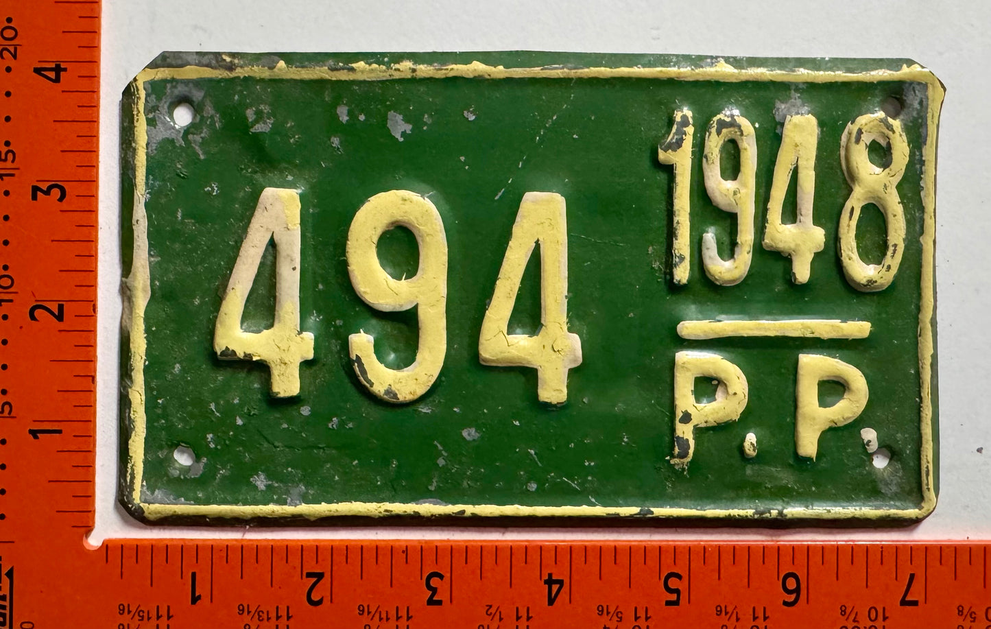1948 Dominican Republic #494 Provisional License Plate