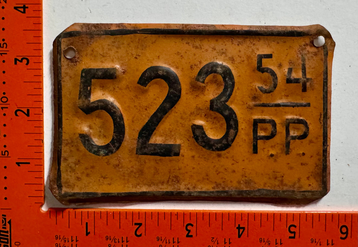 1954 Dominican Republic #523 Provisional License Plate
