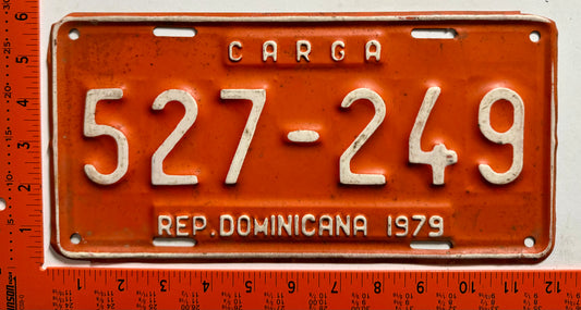 1979 Dominican Republic #527-249 Truck License Plate