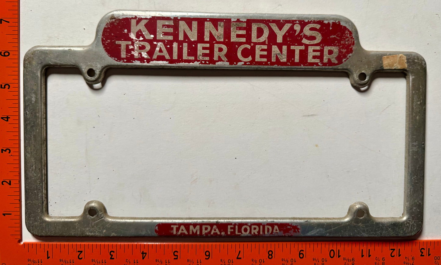Kennedy's Trailer Center, Tampa, Florida License Plate Frame