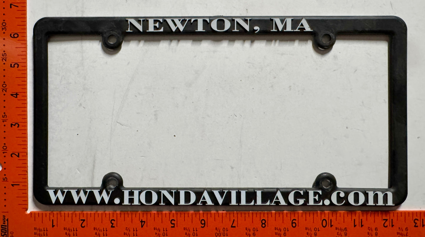 Honda Village Newton, Massachusetts License Plate Frame