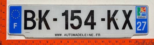 2009 series France #BK-154-KX Passenger License Plate