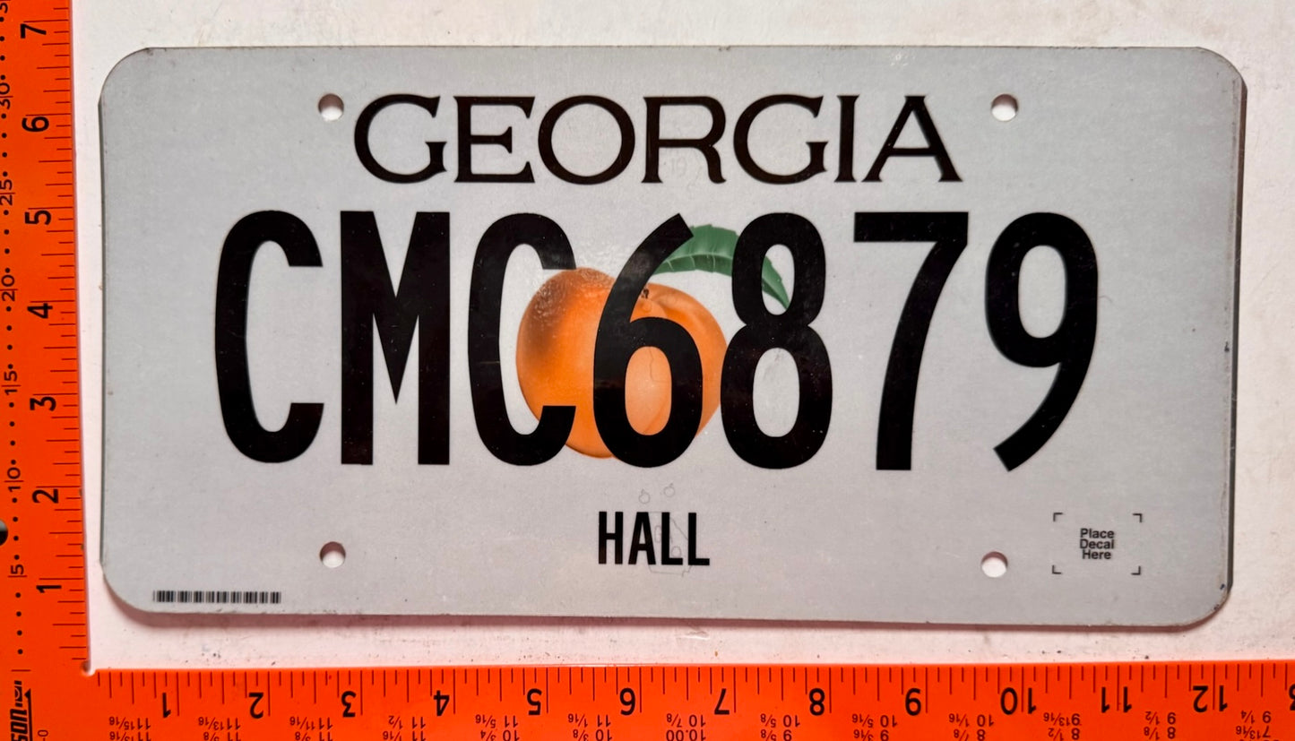 undated Georgia #CMC6879 Passenger License Plate