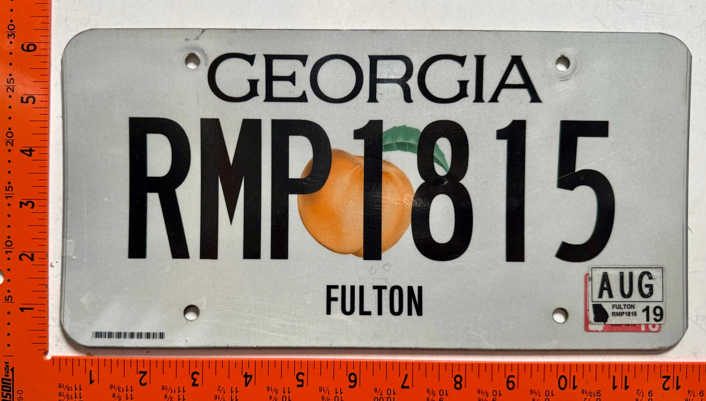 2019 Georgia #RMP1815 Passenger License Plate