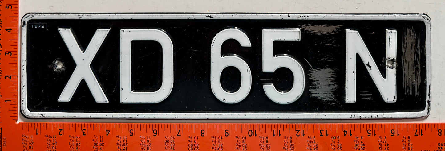 undated Dutch Forces in Germany #XD 65 N Passenger License Plate