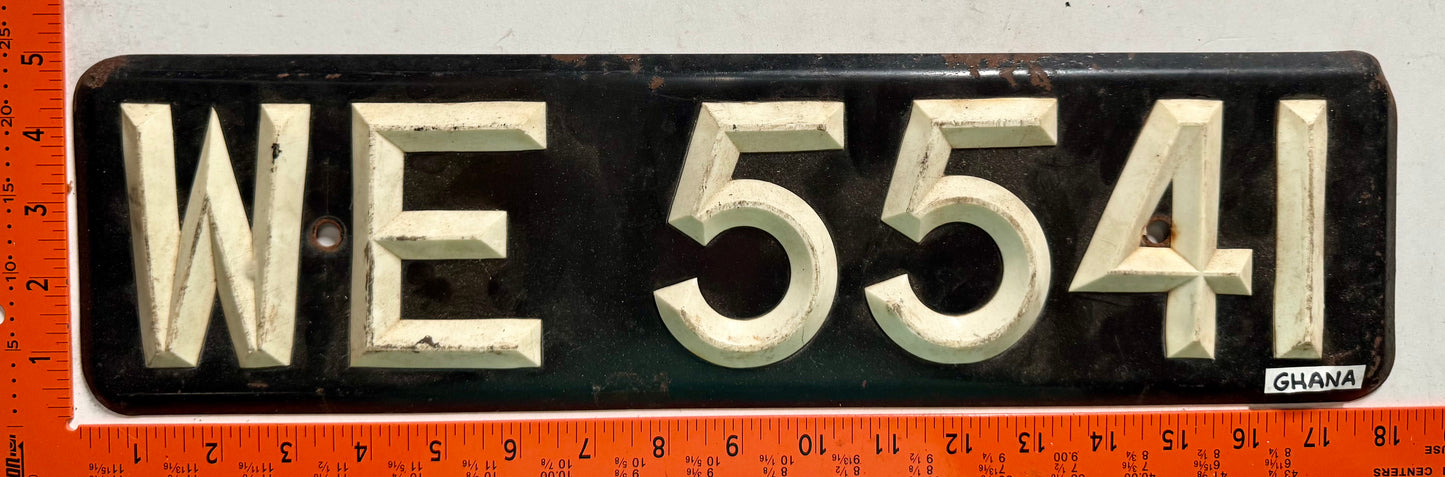 undated Ghana #WE 5541 Passenger License Plate
