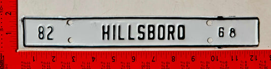 1982 Hillsboro, Virginia #68 License Plate