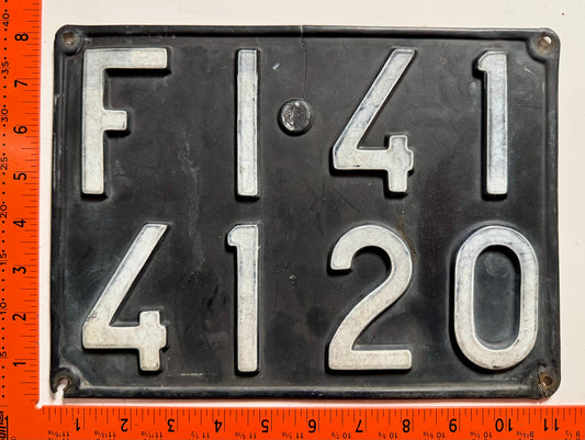 1970s Italy #FI 41/4120 Passenger License Plate