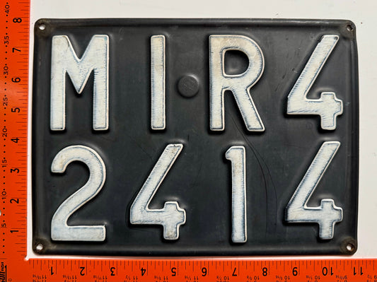 1970s Italy #MI R4/2414 Passenger License Plate