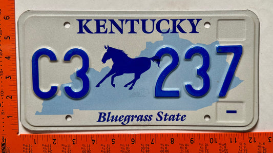 undated Kentucky #C3 237 Passenger Horse Council Optional License Plate