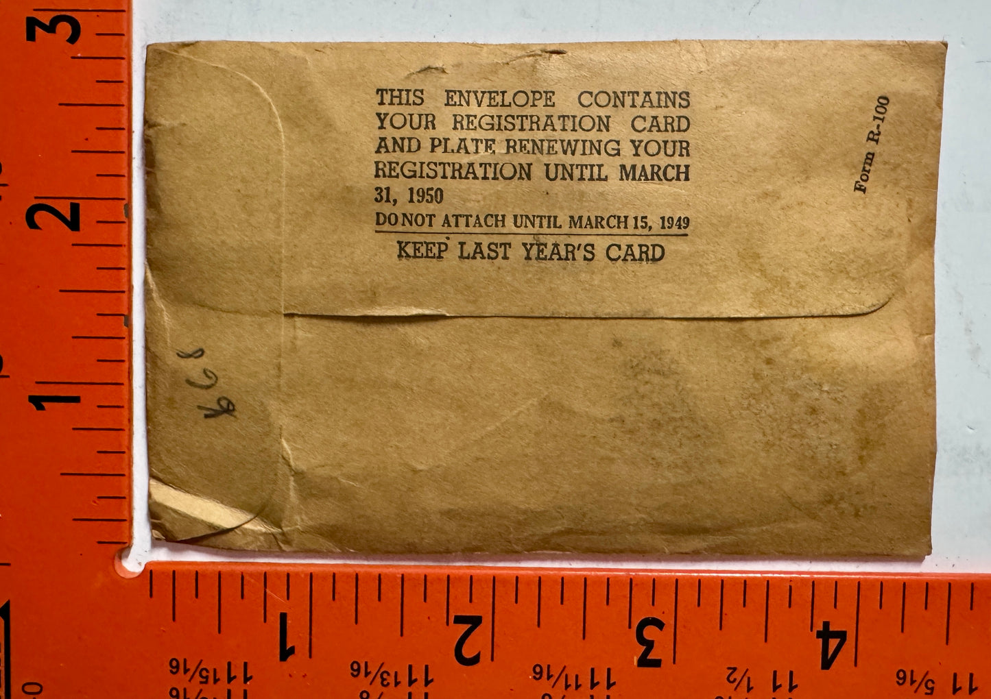 1950 Maryland #403328 Passenger License Plate Date Tab (PAIR)