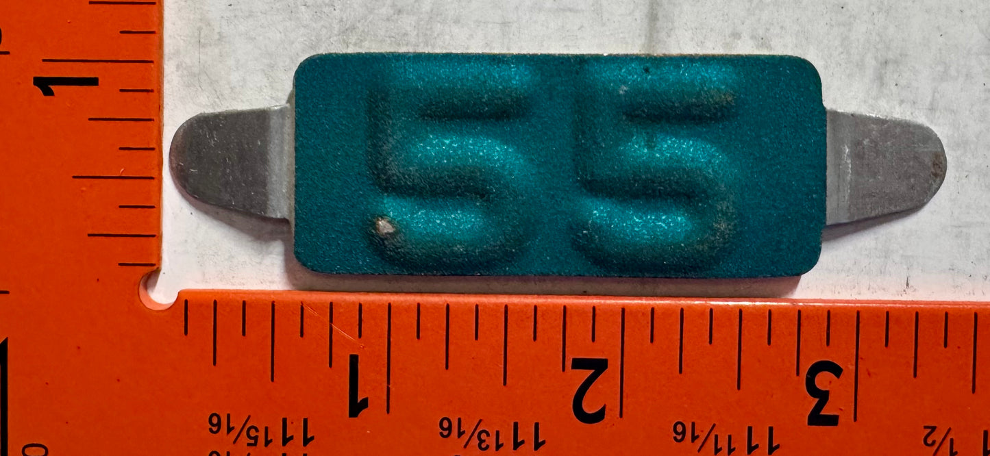 1955 Maine Passenger License Plate Date Tab