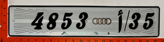 undated Morocco #4853/35 Passenger License Plate