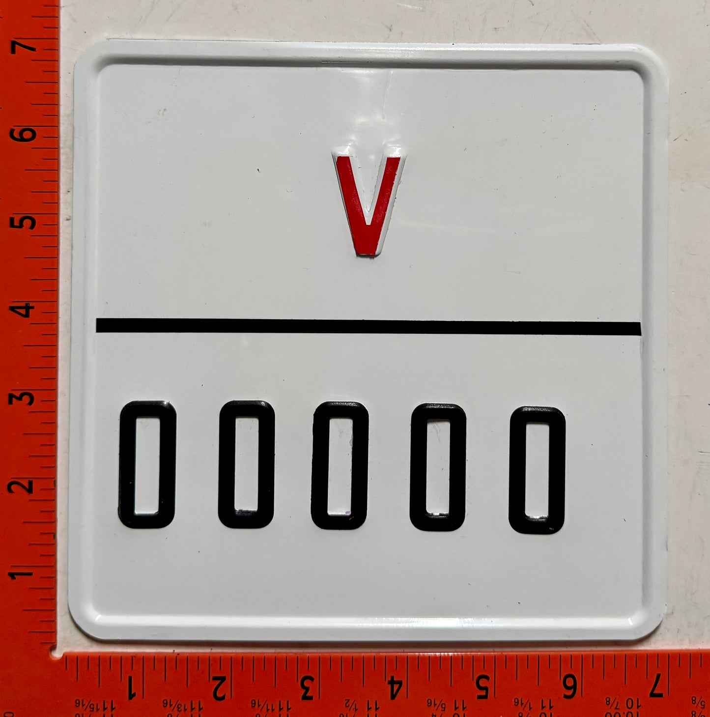Morocco #V/00000 Sample Government Motorcycle License Plate