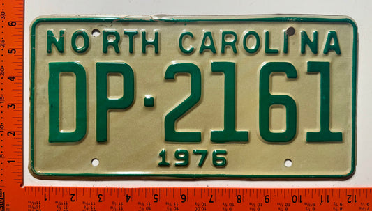 1976 North Carolina #DP-2161 Commercial License Plate