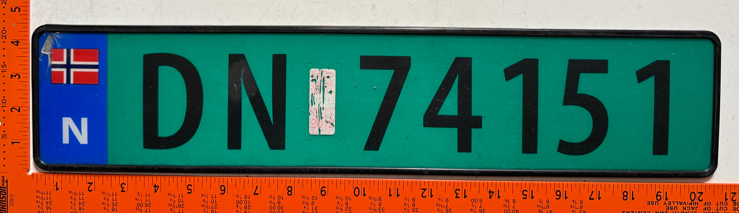 2012 Norway #DN 74151 Commercial License Plate