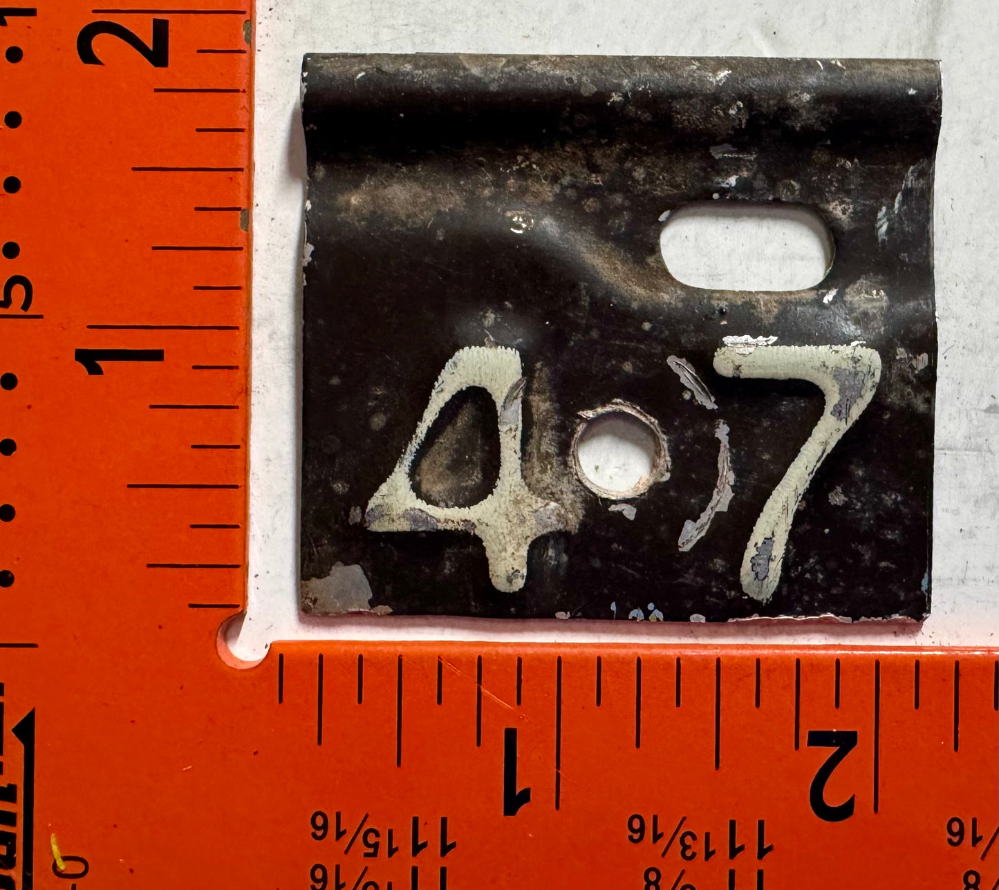 1947 Nebraska Passenger License Plate Date Tab