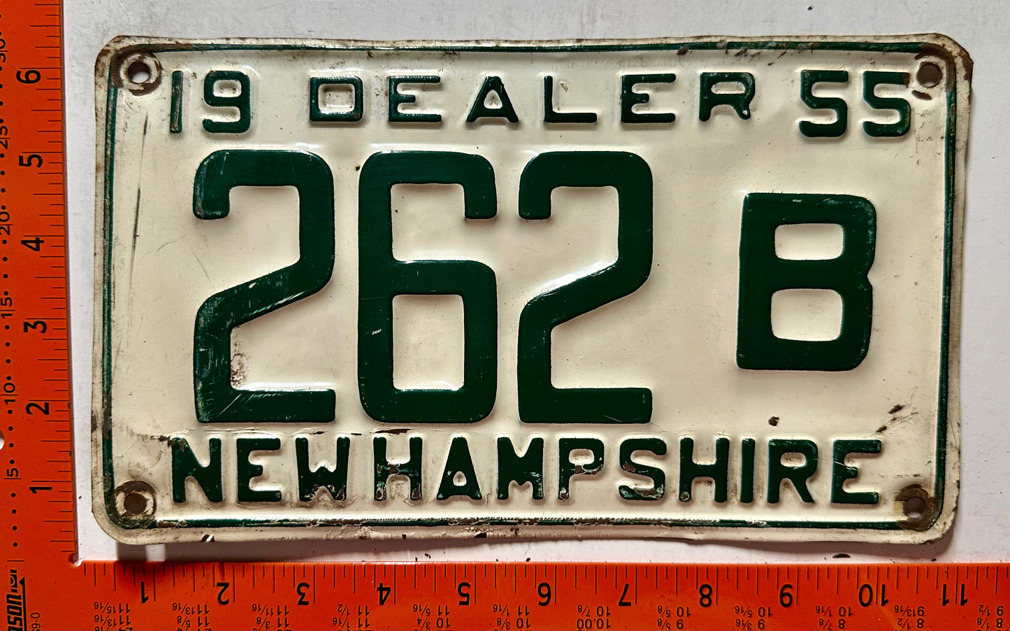 1955 New Hampshire #262B Dealer License Plate