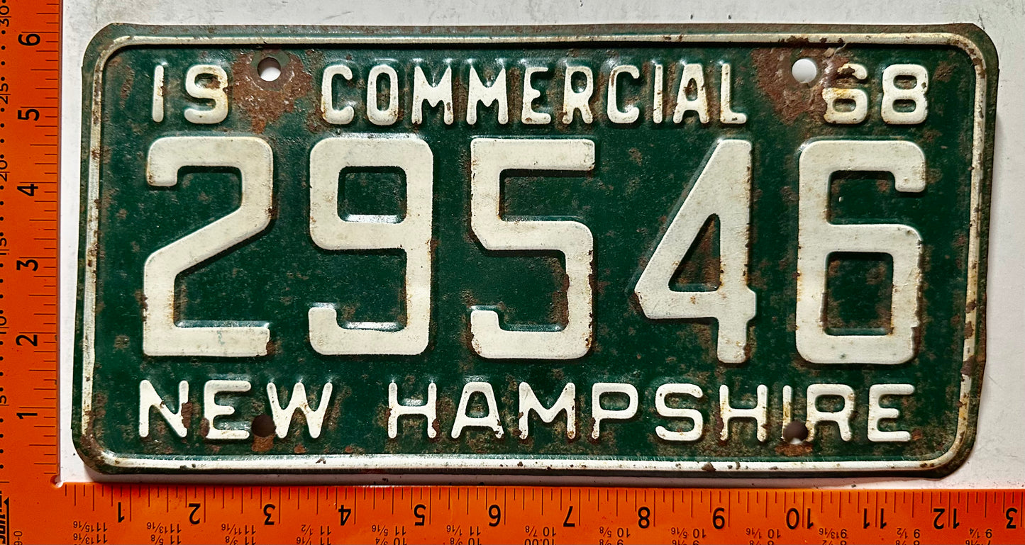 1968 New Hampshire #29546 Commercial License Plate