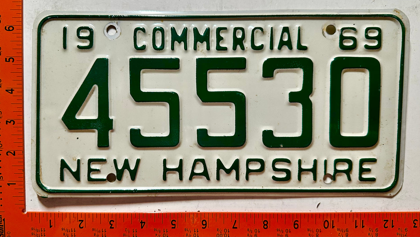 1969 New Hampshire #45530 Commercial License Plate