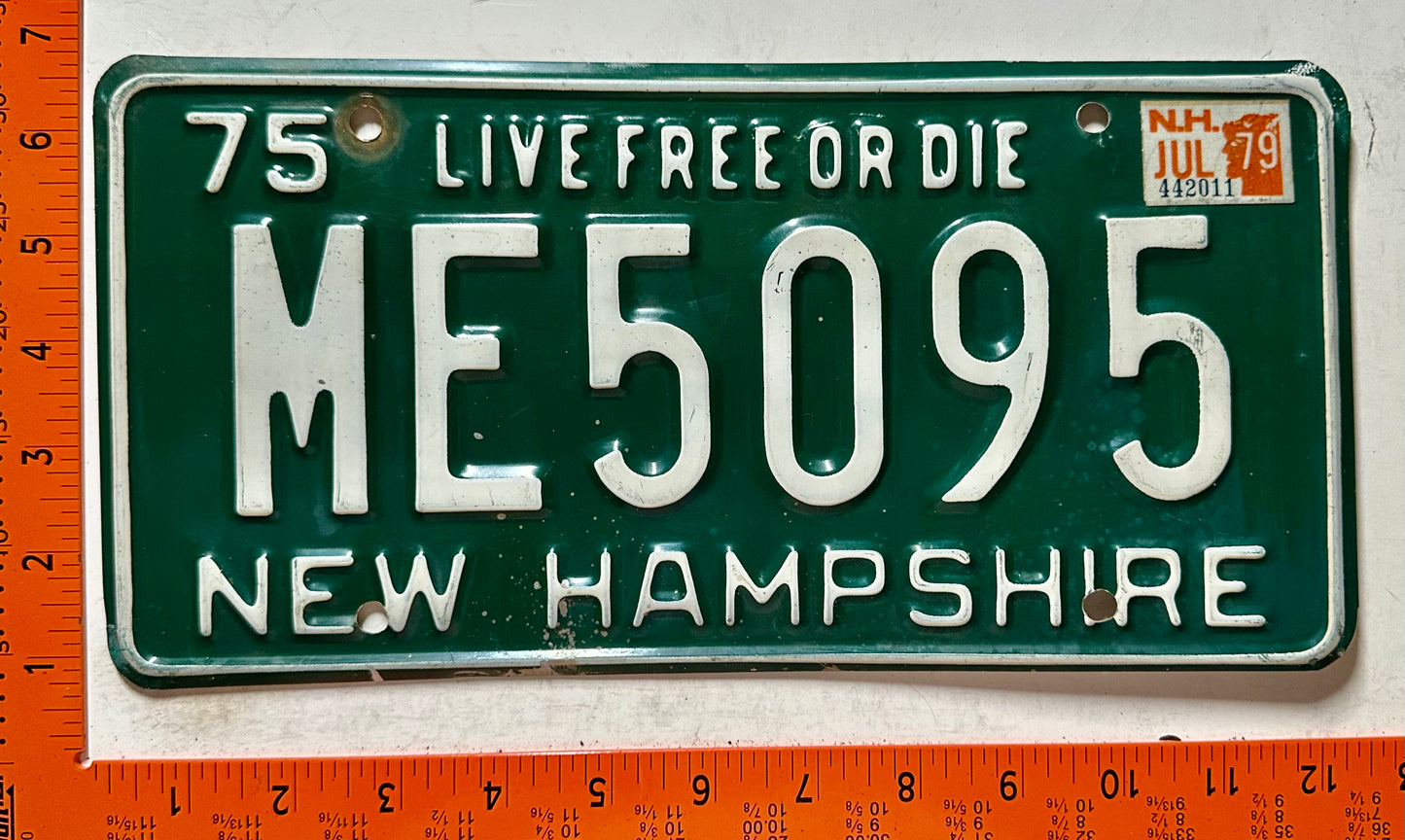 1979 New Hampshire #ME5095 Passenger License Plate