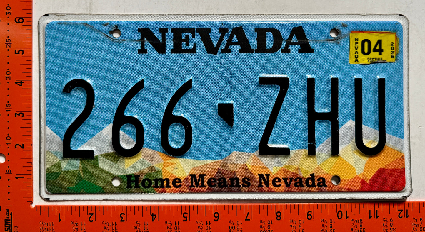 2025 Nevada #266-ZHU Passenger License Plate