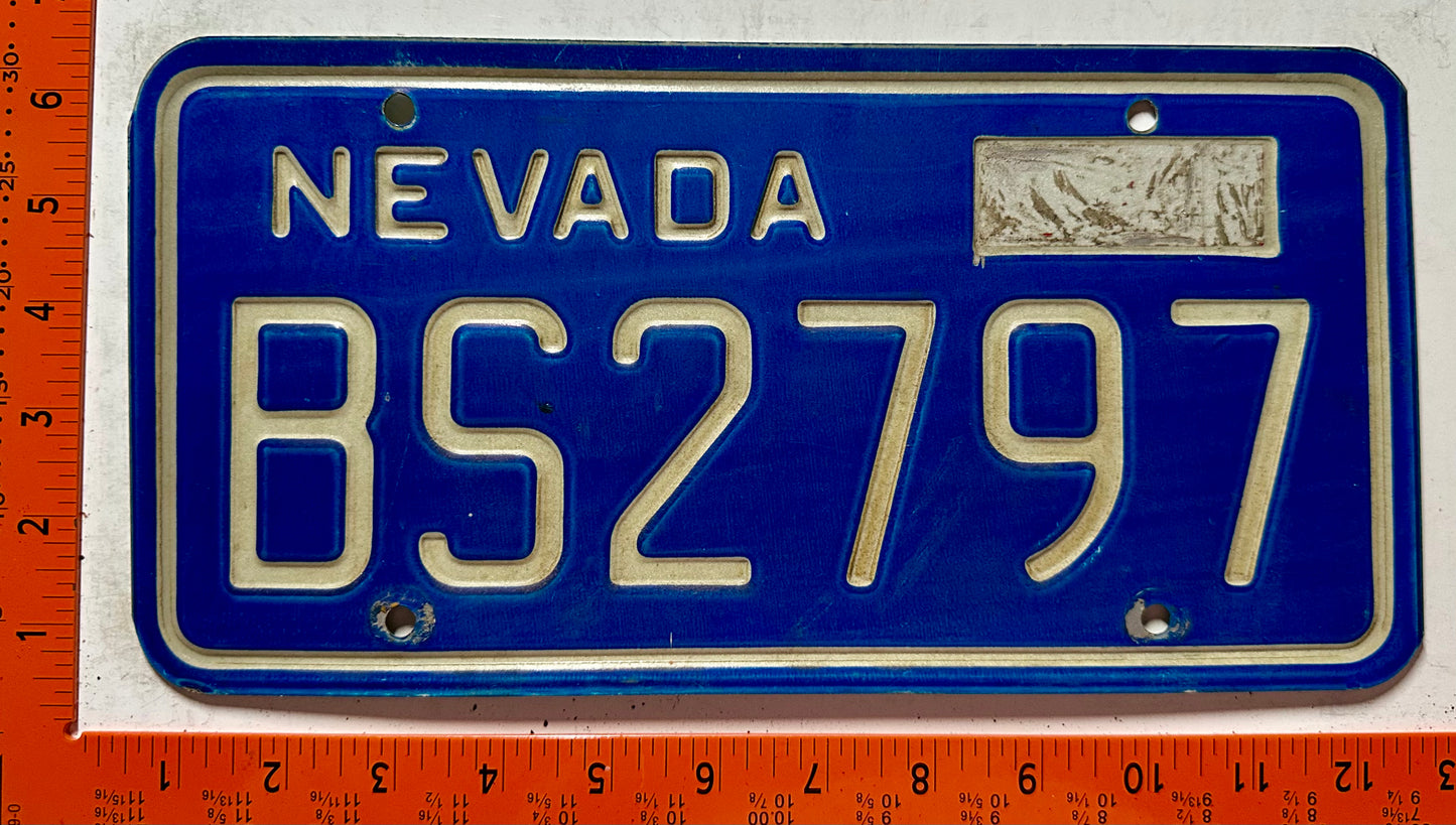 undated Nevada #BS2797 Truck License Plate