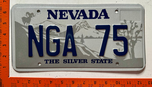 undated Nevada #NGA 75 National Governors' Assn License Plate