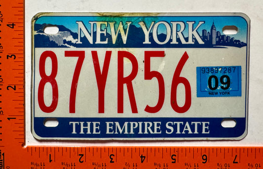2009 New York #87YR56 ATV License Plate