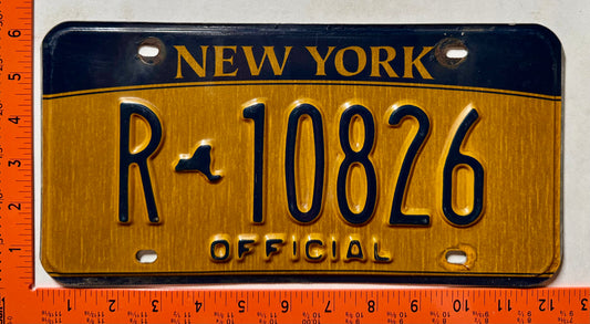 2010 base New York #R-10826 Official License Plate