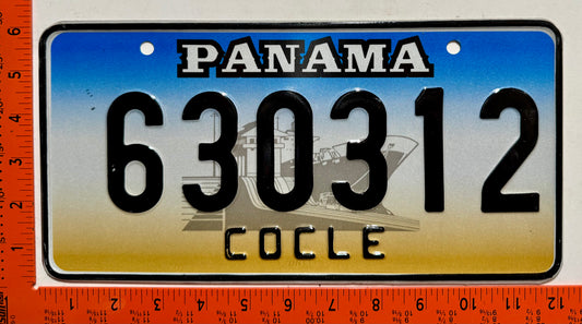 1999 Panama #630312 Passenger License Plate