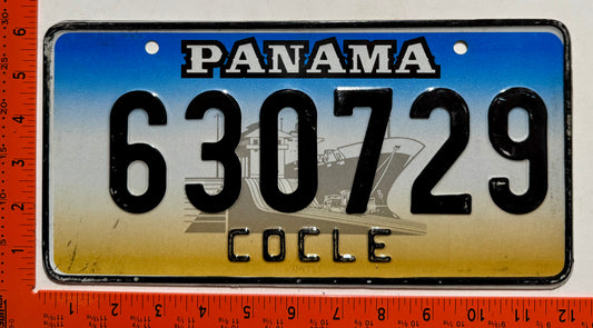 1999 Panama #630729 Passenger License Plate